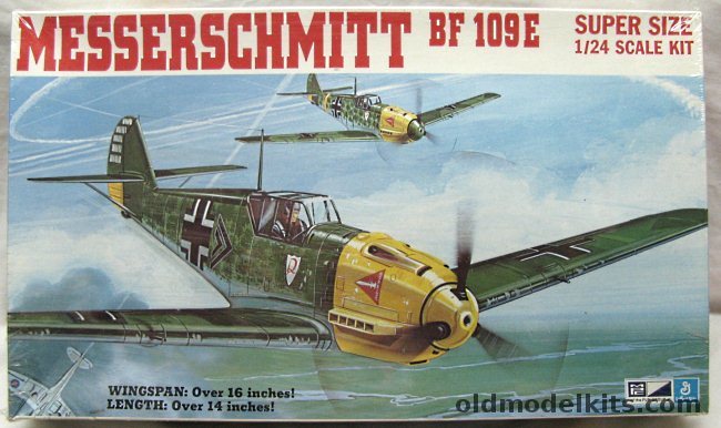 MPC 1/24 Messerschmitt Bf-109E - 'Richthofen' Geschwader JG2 or 'Schlageter' JG26, 2-3501 plastic model kit